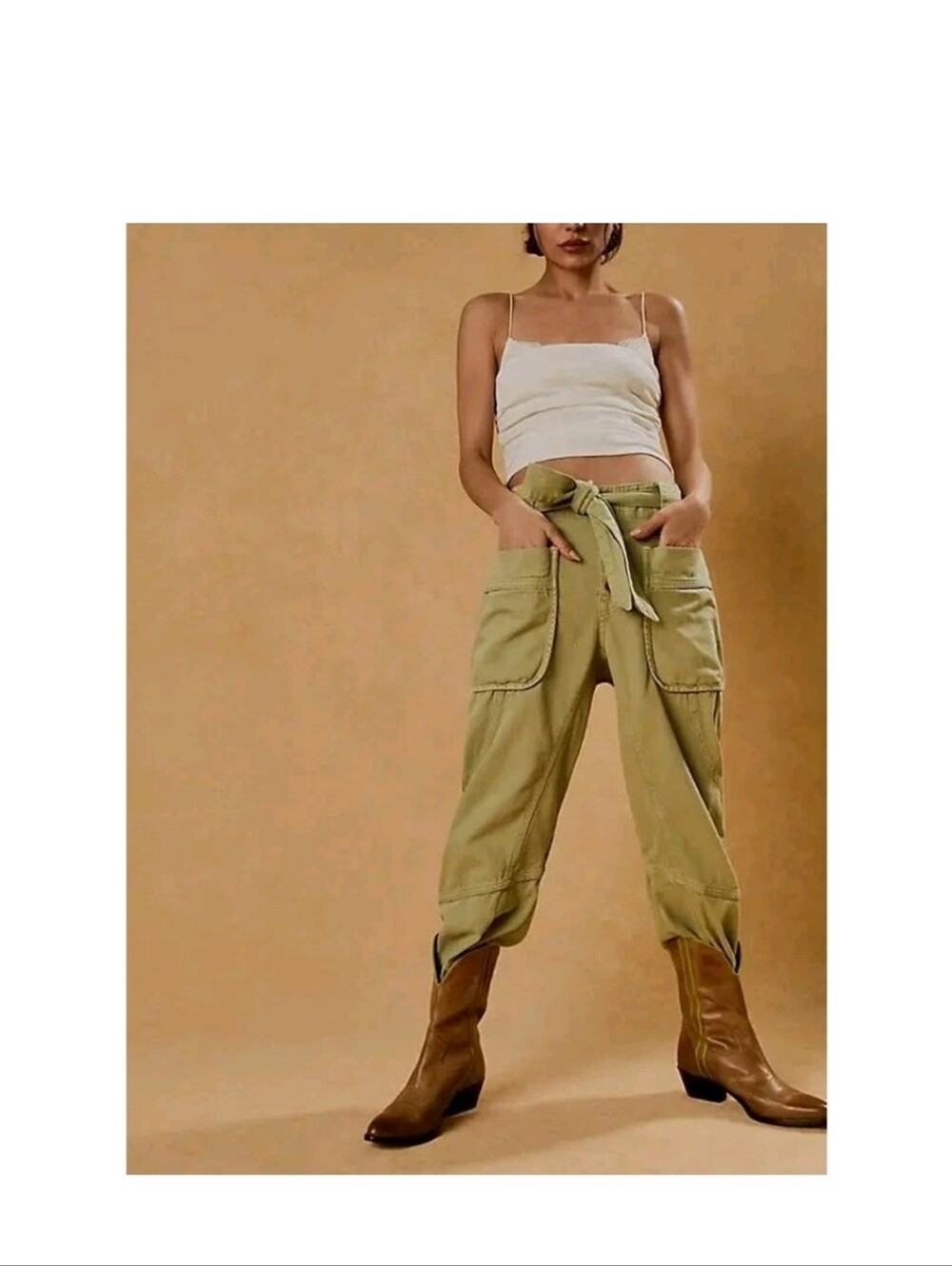 Free People We The Free Mai Tai Harem Joggers Sage Size Medium